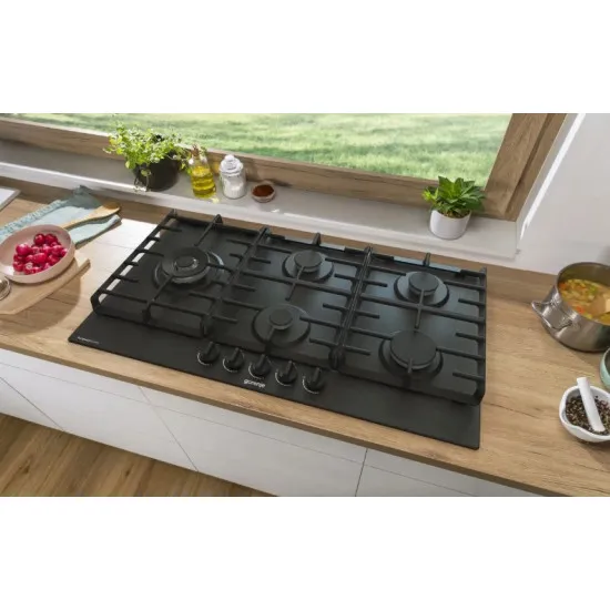 Gorenje GW951MB fekete beépíthető gáz főzőlap, 90x13x52cm