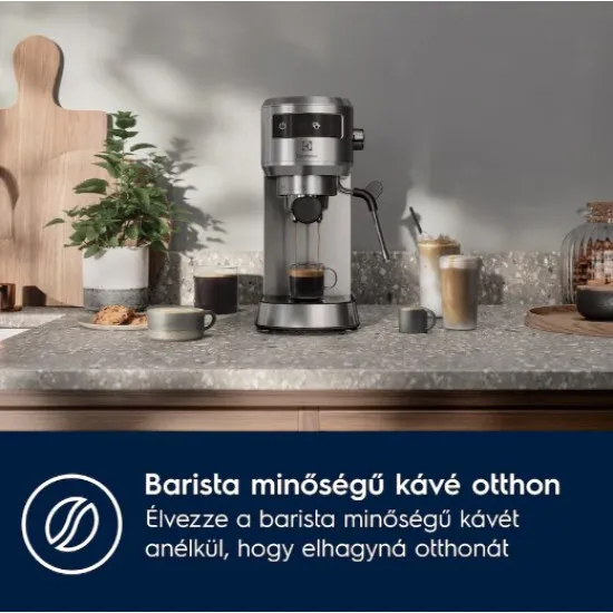 Electrolux E6EC1-6ST Explore 6 Eszpresszó kávéfőző 1250-1450W rozsdamentes