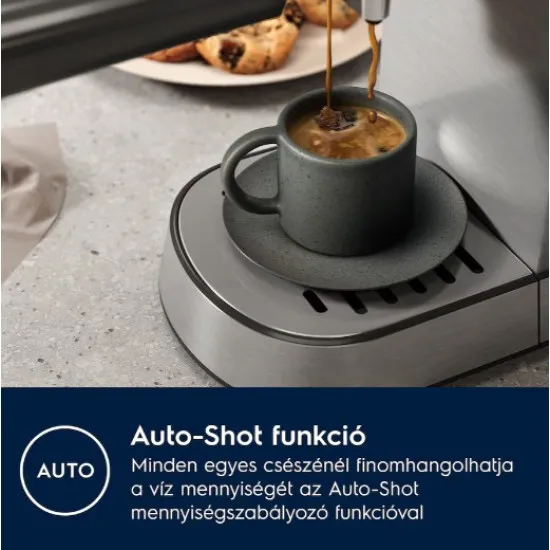 Electrolux E6EC1-6ST Explore 6 Eszpresszó kávéfőző 1250-1450W rozsdamentes