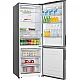 Gorenje NRK720EAXL4 No Frost Plus alulfagyasztós kombinált hűtőszekrény, inverteres kompresszor, 345/150L, szürke, 70.4x69.4x200 cm