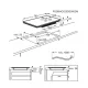 Electrolux EIV84550 beépíthető indukciós kerámialap, Bridge összekapcsolható főzőzónával, fekete, 78x52x4.4 cm 