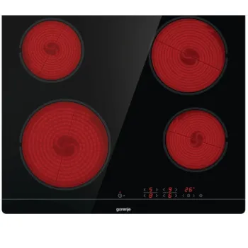 Gorenje ECT601FM 59.5 cm beépíthető főzőlap,59.5x52x5.4cm,fekete 