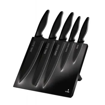 MPM SNS-2 késkészlet 6 db-os acél mágneses fatartón SNS2