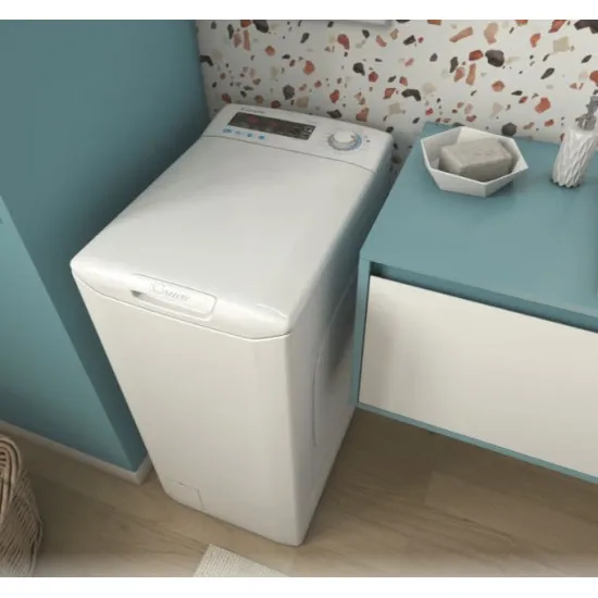 Candy CSTG282D2/1-S felültöltős mosógép, 8kg, Wifi+NFC, 41x60x86cm