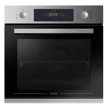 Candy FCP825XL E0/E beépíthető pirolitikus sütő,inox/fekete, teleszkópos sütő sín, 70L, 59.5x59.5x56.8 cm