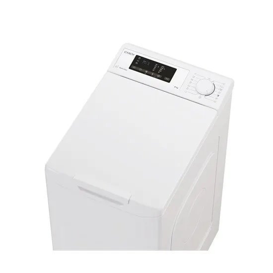 Candy TCA283D2-S felültöltős mosógép,8kg,Wifi+NFC, 41x60x86 cm 