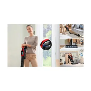 Bosch BCS1041PET vezeték nélküli álló porszívó, tornádó piros