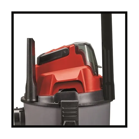 Einhell TC-VC 18/15 LI - SOLO akkus száraz és nedves porszívó, piros-szürke szín