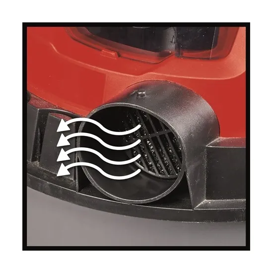 Einhell TC-VC 18/15 LI - SOLO akkus száraz és nedves porszívó, piros-szürke szín