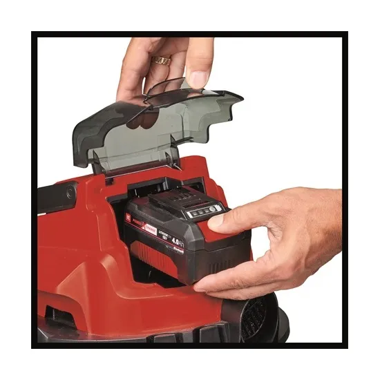 Einhell TC-VC 18/15 LI - SOLO akkus száraz és nedves porszívó, piros-szürke szín