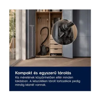 Electrolux EB31C1DB porzsákos porszívó, 750W, kék szín 