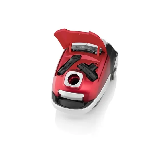 Eta 351190000 porzsákos porszívó, 800W, turbó fej, mini turbó fej, piros/fekete 