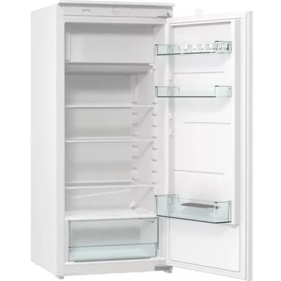 Gorenje RBI412EE1 beépíthatő egyajtós hűtőszekrény fagyasztóval,165/15L, inverteres kompresszor, 54x54.5x122.5 cm 