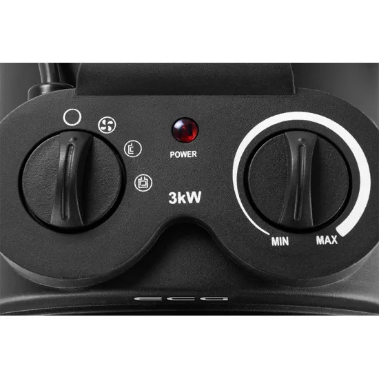 ECG HH 3010 hősugárzó 3000W,fekete