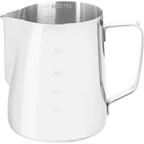 ECG Milk Jug Lucido tejkiöntő 600ml,inox-fehér