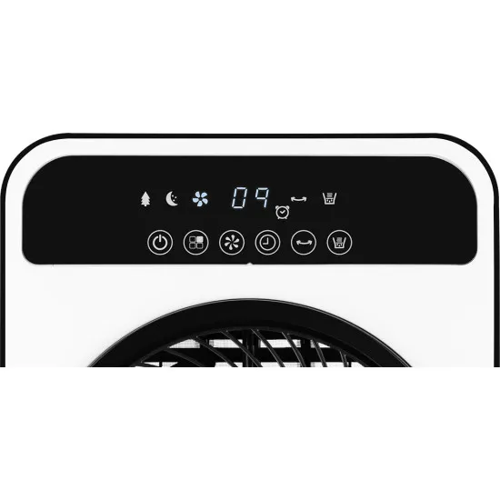 ECG Mr.Fanboy hordozható padlóventillátor párásító funkcióval,fehér/fekete 