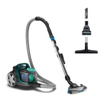 Philips FC9555/09 PowerPro Active porzsák nélküli porszívó, opálzöld, 900W. mini turbó fej 