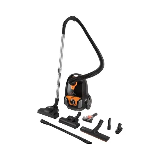 Sencor SVC6920OREUE3 porzsákos porszívó, 750W, turbó fej, mini turbó fej