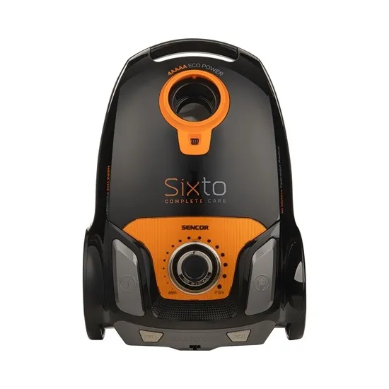 Sencor SVC6920OREUE3 porzsákos porszívó, 750W, turbó fej, mini turbó fej