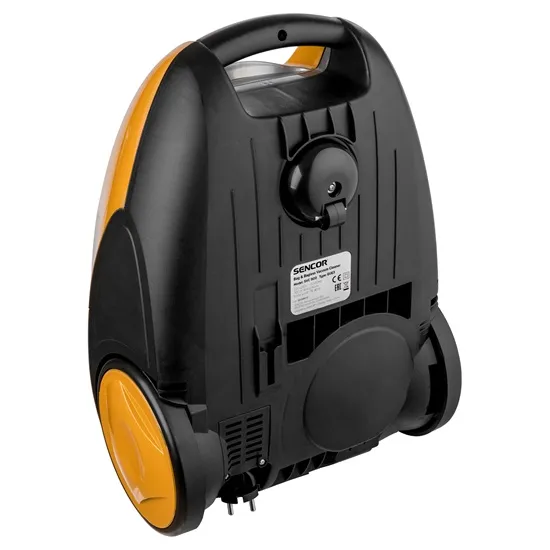 Sencor SVC900EUE3 porzsákos és porzsák nélküli porszívó,700W, fekete/sárga