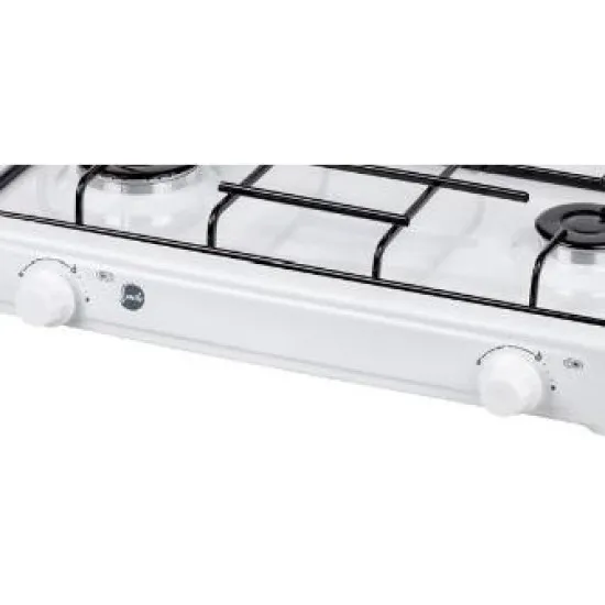 MPM SMILE-KN-02/1K dupla gázfőzőlap gázrezsó fehér szín