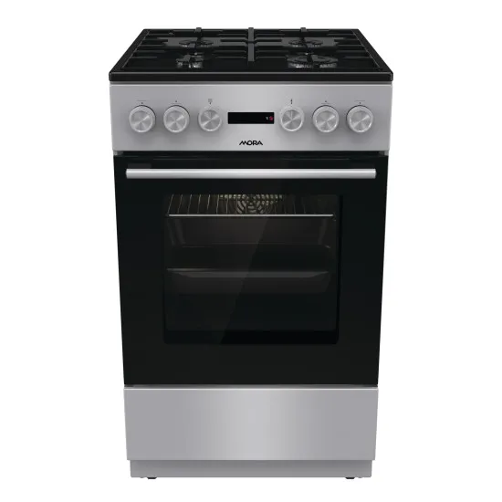 Mora K4255C1S kombinált tűzhely, 70L, 50x59.4x85 cm, szürke szín 