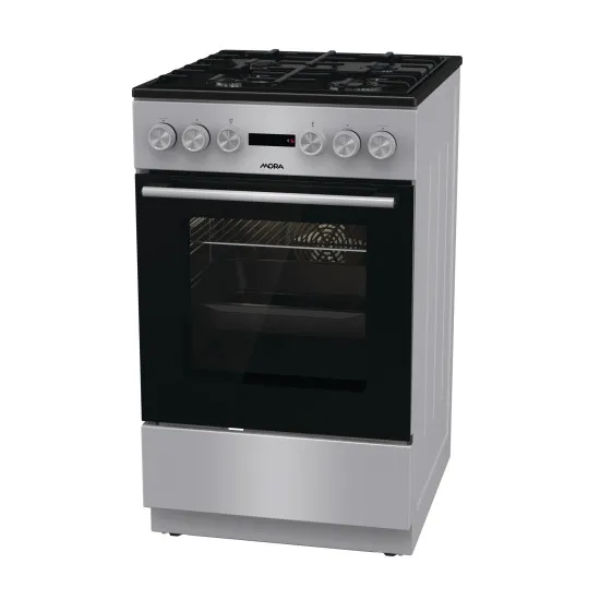 Mora K4255C1S kombinált tűzhely, 70L, 50x59.4x85 cm, szürke szín 