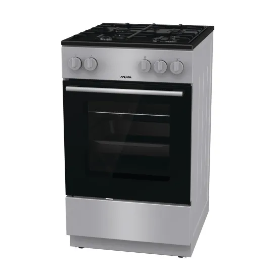 Mora P2252A1S gáztűzhely, 70L, 50x59.4x85 cm, szürke szín 