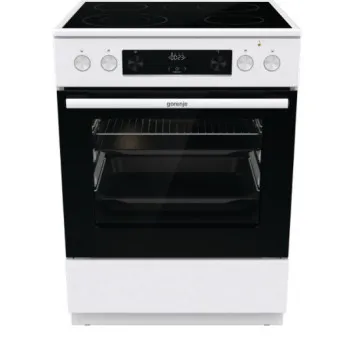 Gorenje GECS6C70WPA elektromos kerámialapos, fehér tűzhely gőzfunkcióval, 60x60x85 cm 