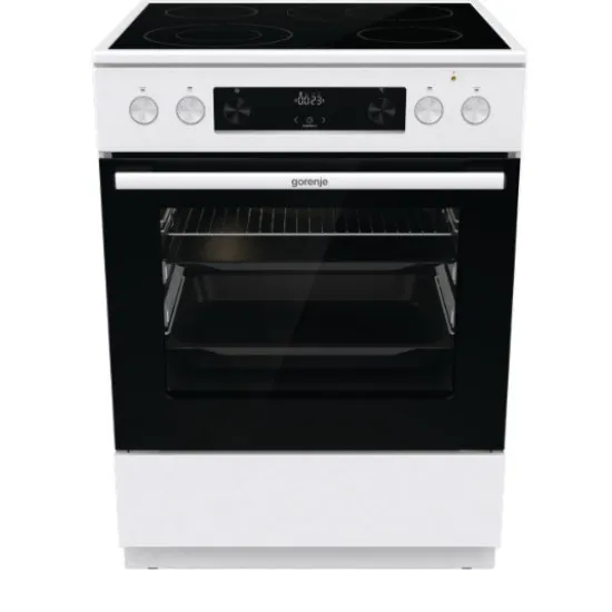 Gorenje GECS6C70WPA elektromos kerámialapos, fehér tűzhely gőzfunkcióval, 60x60x85 cm 