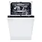 Haier XI1C3TB2FB teljesen beépíthető mosogatógép, 11 teríték, inverter motor, 3 kosár, automatikus ajtónyitás, WIFI, 44.8x57.5x81.6 cm