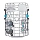 Haier XI1C3TB2FB teljesen beépíthető mosogatógép, 11 teríték, inverter motor, 3 kosár, automatikus ajtónyitás, WIFI, 44.8x57.5x81.6 cm