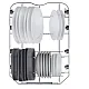 Haier XI1C3TB2FB teljesen beépíthető mosogatógép, 11 teríték, inverter motor, 3 kosár, automatikus ajtónyitás, WIFI, 44.8x57.5x81.6 cm