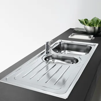 Franke OLX 651 inox jobbos mosogatótálca, 100x50cm, inox 101.0486.078