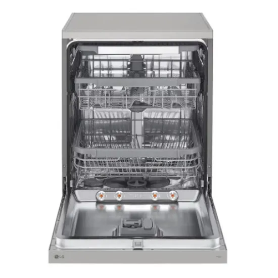 LG DF365FPS mosogatógép, 14 teríték, inverter motor, 3 kosár, automatikus ajtónyitás, WIFI, 60x60x85 cm, hamvas ezüst szín 