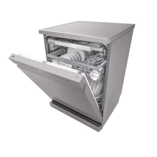 LG DF365FPS mosogatógép, 14 teríték, inverter motor, 3 kosár, automatikus ajtónyitás, WIFI, 60x60x85 cm, hamvas ezüst szín 
