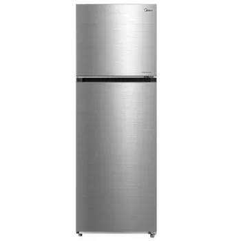 Midea MDRT489MTE46 No Frost felülfagyasztós kombinált hűtőszekrény, 254/84L, 59.5x69.5x172 cm, inox 