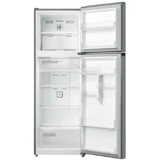 Midea MDRT489MTE46 No Frost felülfagyasztós kombinált hűtőszekrény, 254/84L, 59.5x69.5x172 cm, inox 