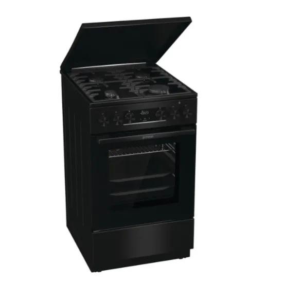 Gorenje MEKS5141BM fekete kombinált tűzhely gőzfunkcióval, 70L, 50x59.4x85 cm 