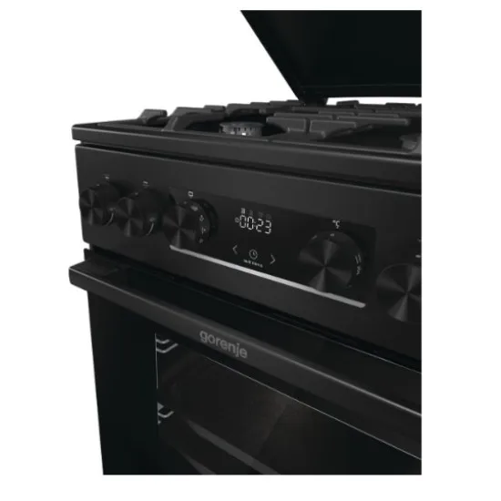 Gorenje MEKS5141BM fekete kombinált tűzhely gőzfunkcióval, 70L, 50x59.4x85 cm 