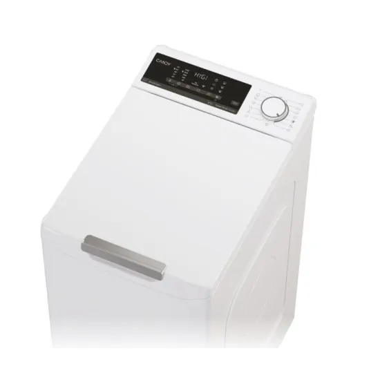 Candy TCAS284TM4-S felültöltős mosógép, 8kg, inverter motor, gőz, WIFI, 41x60x86 cm