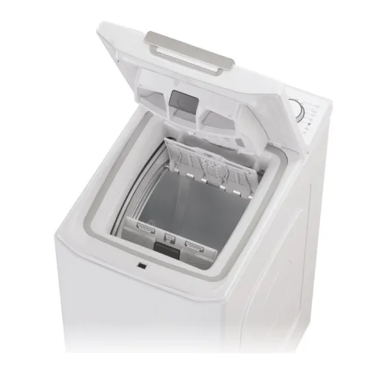 Candy TCAS284TM4-S felültöltős mosógép, 8kg, inverter motor, gőz, WIFI, 41x60x86 cm