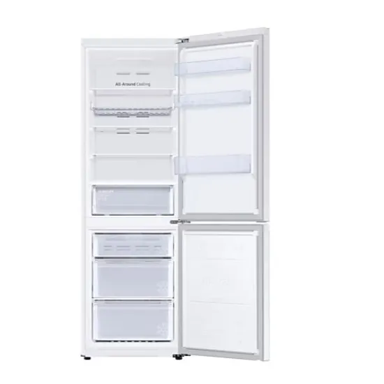 Samsung RB34C602EWW/EF No Frost alulfagyasztós kombinált hűtőszekrény, WIFI, Digitális Inverter Kompresszor, 230/114L, fehér, 59.5x65.8x185.3 cm 