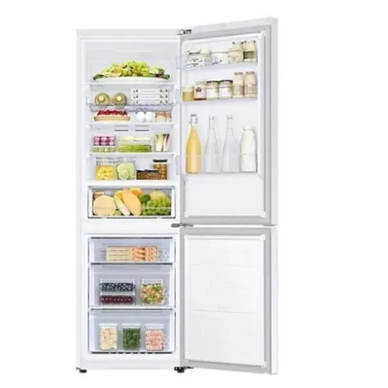 Samsung RB34C602EWW/EF No Frost alulfagyasztós kombinált hűtőszekrény, WIFI, Digitális Inverter Kompresszor, 230/114L, fehér, 59.5x65.8x185.3 cm 