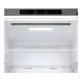 LG GBV22NCCPY alulfagyasztós kombinált hűtőszekrény, 277/110L, Smart Inverter Kompresszor, 59.5x67.5x203 cm, hamvas matt ezüst szín 
