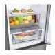 LG GBV22NCCPY alulfagyasztós kombinált hűtőszekrény, 277/110L, Smart Inverter Kompresszor, 59.5x67.5x203 cm, hamvas matt ezüst szín 