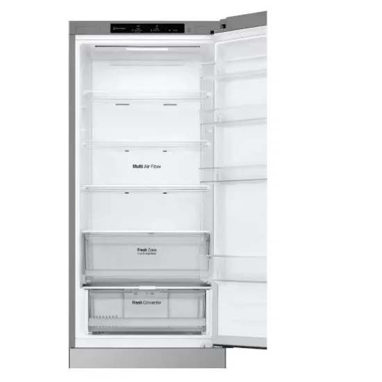 LG GBV22NCCPY alulfagyasztós kombinált hűtőszekrény, 277/110L, Smart Inverter Kompresszor, 59.5x67.5x203 cm, hamvas matt ezüst szín 