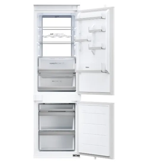 Haier HBW7518C No Frost beépíthető alulfagyasztós kombinált hűtőszekrény, 182/86L, WIFI, 54x55x177.2 cm 