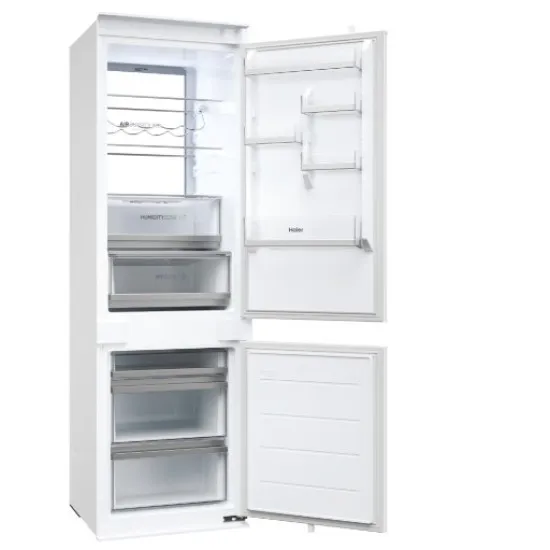 Haier HBW7518C No Frost beépíthető alulfagyasztós kombinált hűtőszekrény, 182/86L, WIFI, 54x55x177.2 cm 