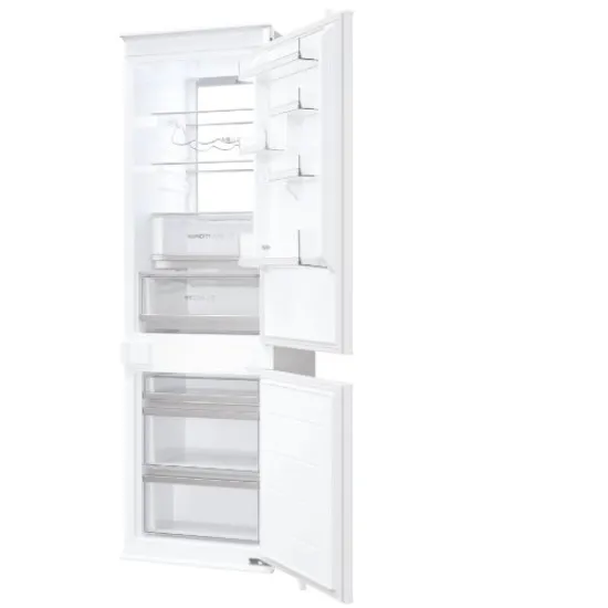 Haier HBW7518C No Frost beépíthető alulfagyasztós kombinált hűtőszekrény, 182/86L, WIFI, 54x55x177.2 cm 